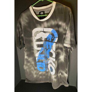 Ecko Unltd. Black White Tye Dye Graphic Hip-Hop Mens XL T-Shirt Tee Y2K